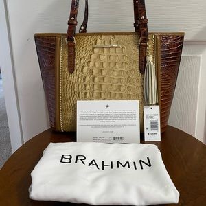 Brahmin Medium Asher Chino Medina Tote free wallet